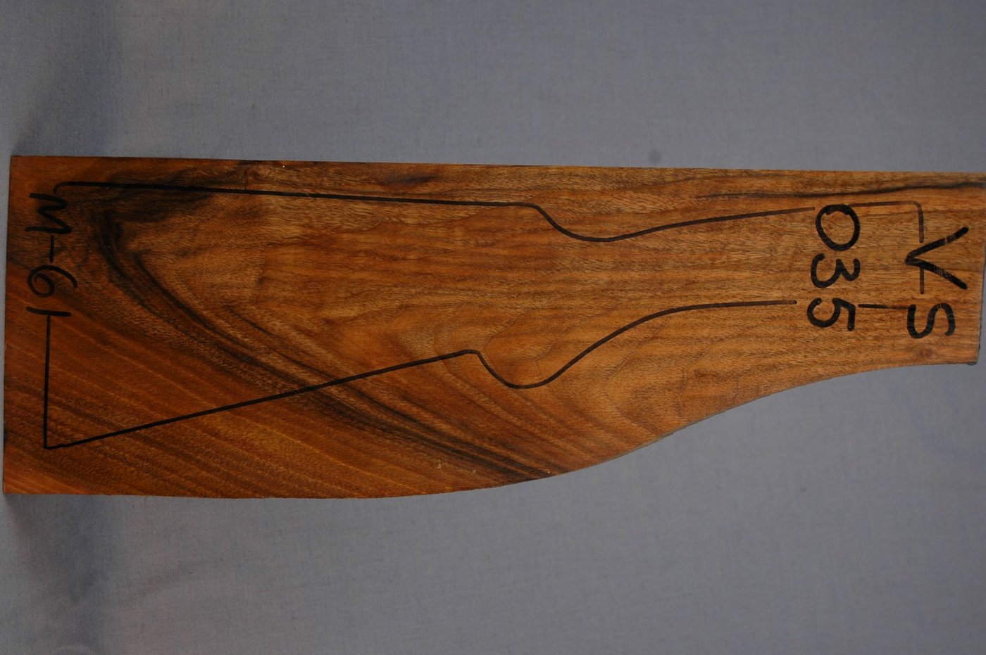 Right side of VS 035 stockwood blank