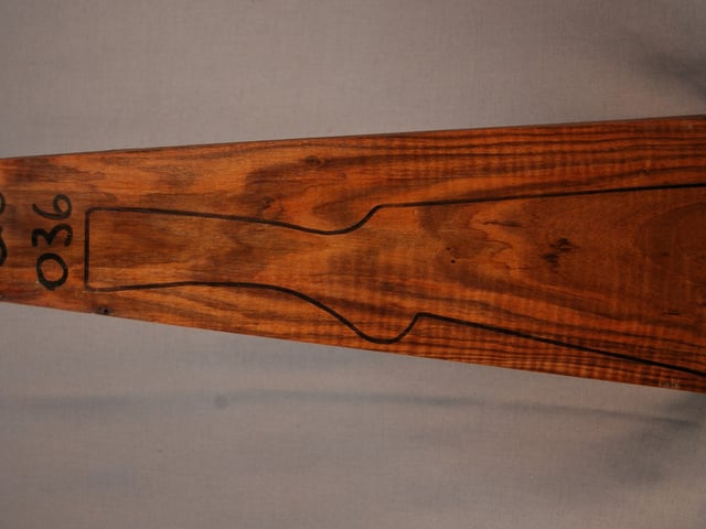Left side of QS 036 stockwood blank