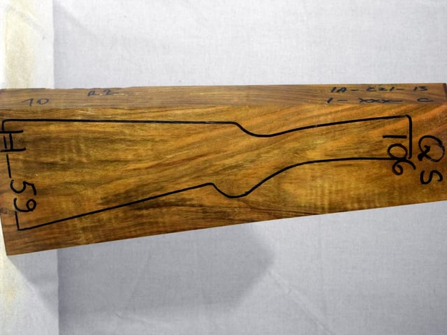 Right side of QS 106 stockwood blank