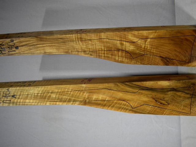 Left side of MPR 140A & 140B stockwood blank