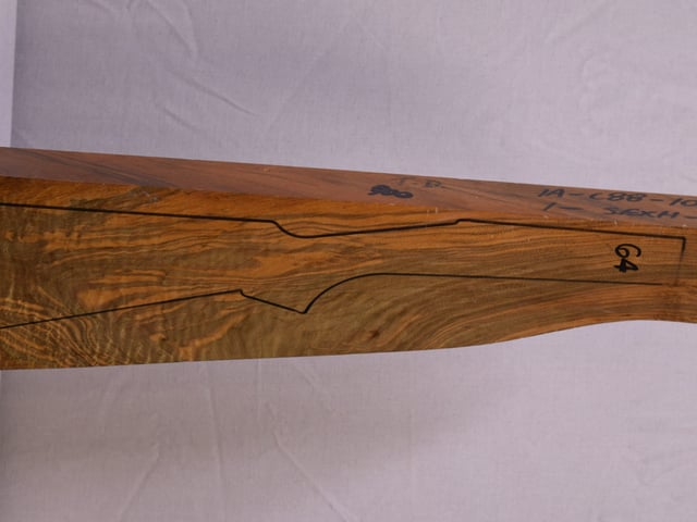 Right side of TD 012 stockwood blank