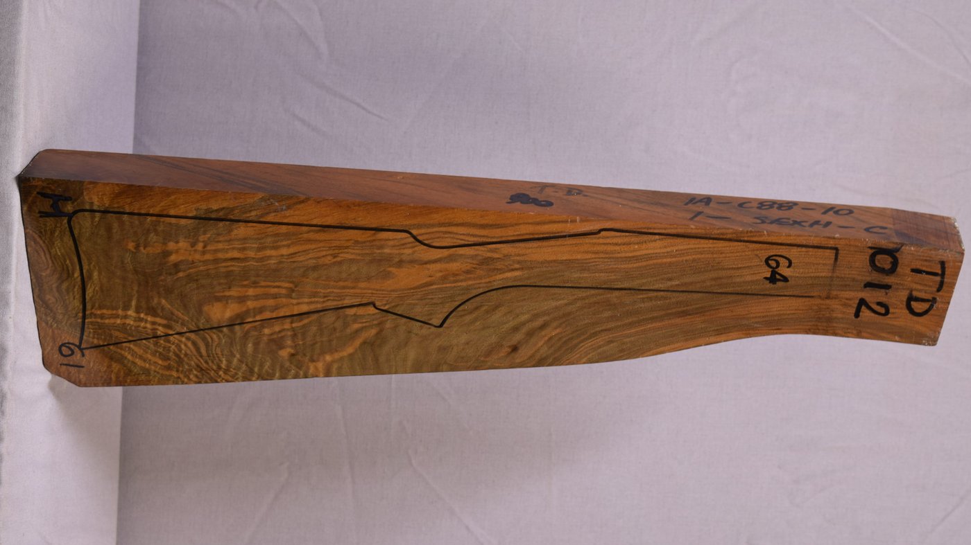 Right side of TD 012 stockwood blank