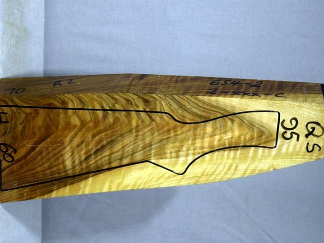 Right side of QS 095 stockwood blank