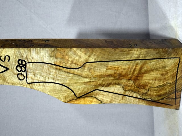 Left side of VS 088 stockwood blank