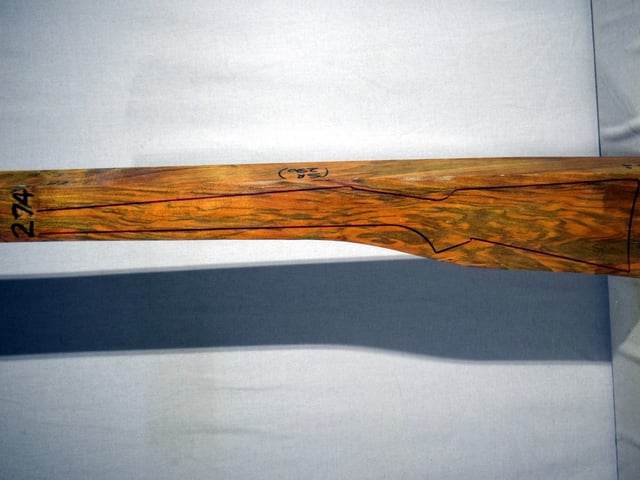 Left side of QR274 stockwood blank