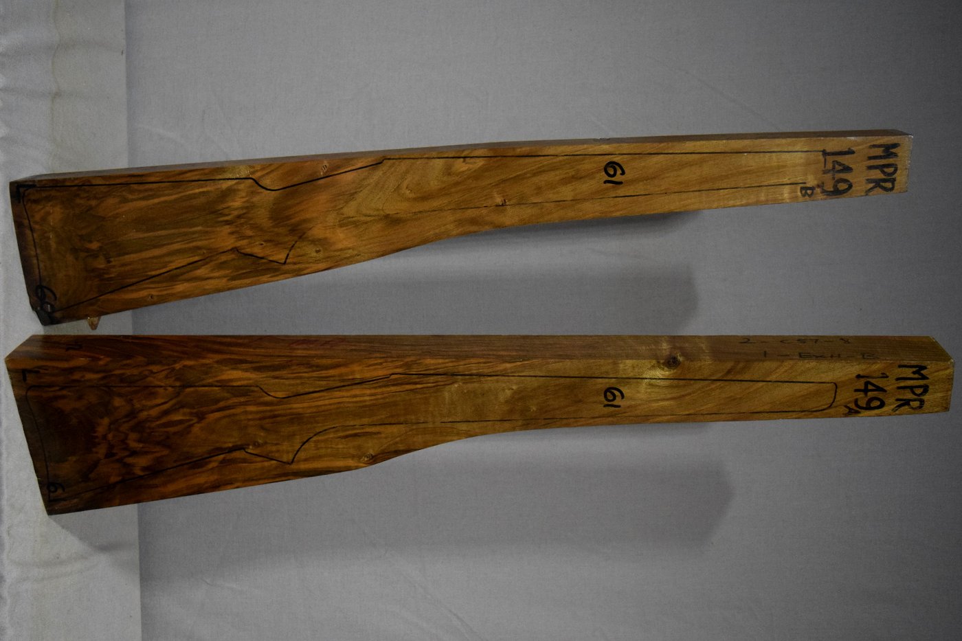 Right side of 149A & 149B stockwood blank