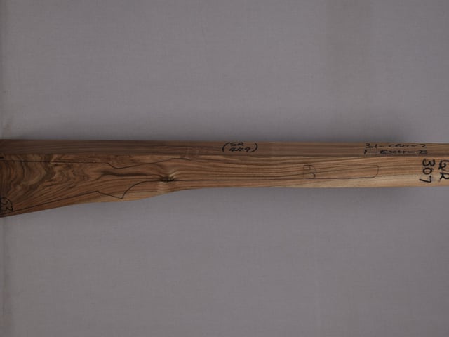 Right side of QR 307 stockwood blank