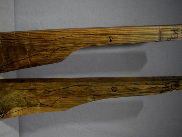 Right side of 143A & 143B stockwood blank