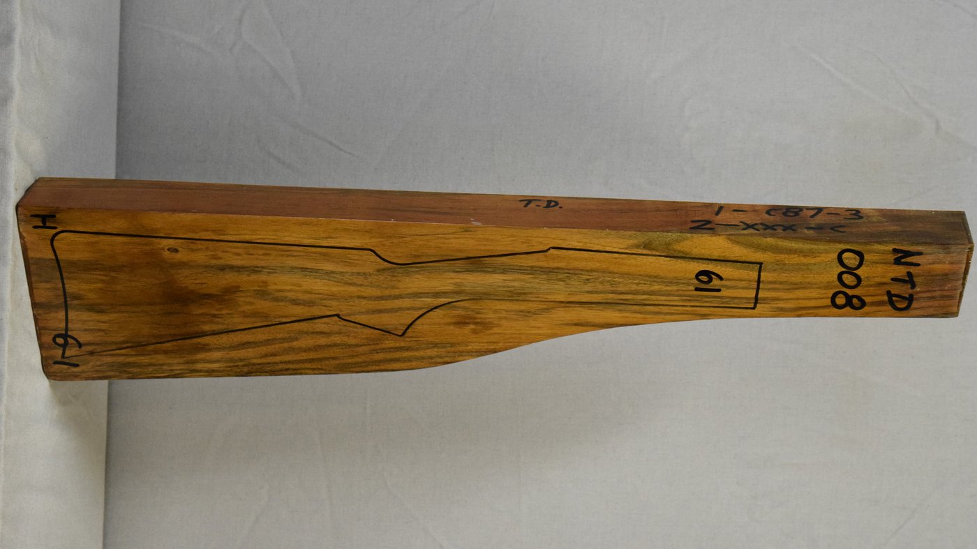 Right side of NTD 008 stockwood blank