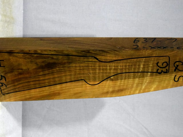 Right side of QS 093 stockwood blank