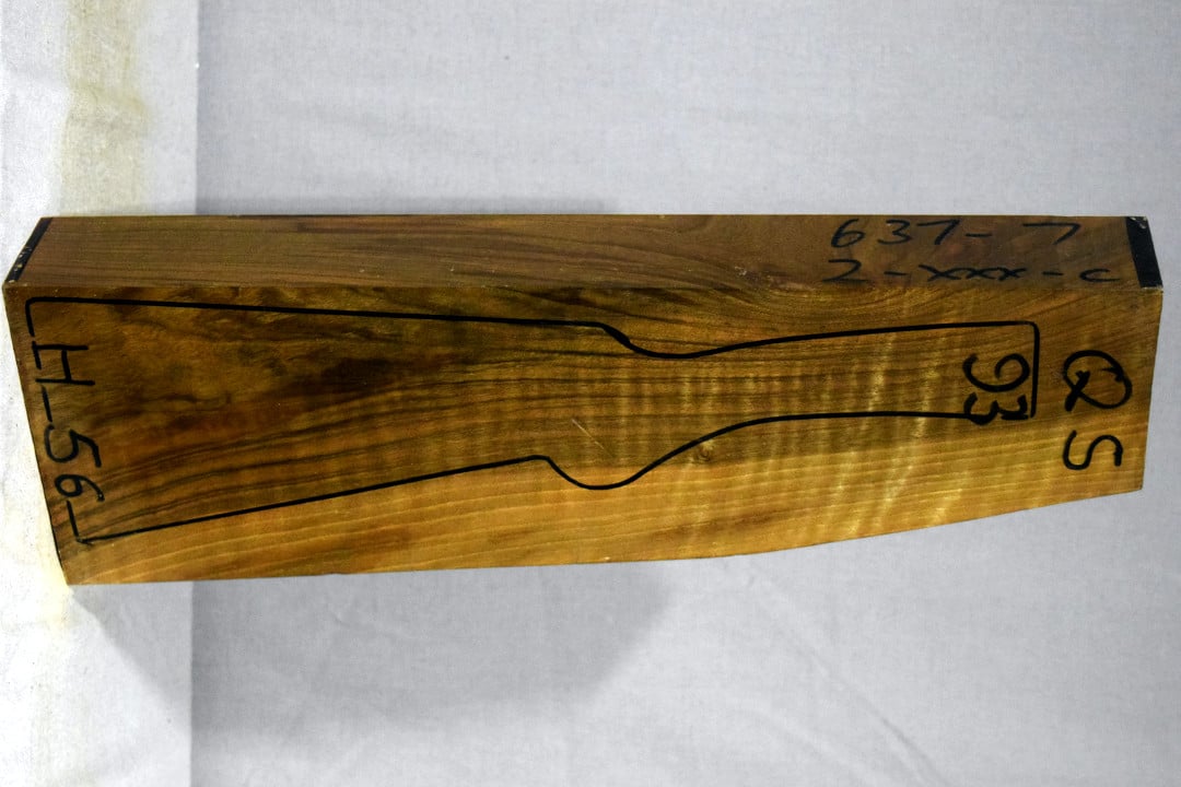Right side of QS 093 stockwood blank
