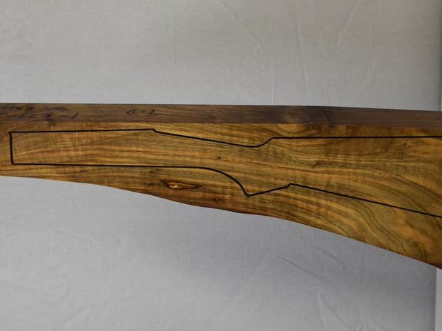 Left side of NTD 006 stockwood blank