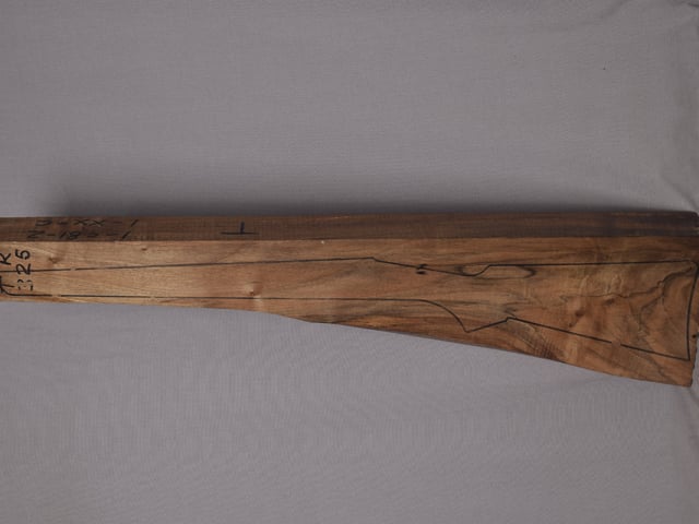 Left side of TR 325 stockwood blank