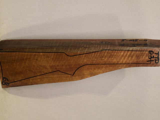 Right side of TTD 031 stockwood blank