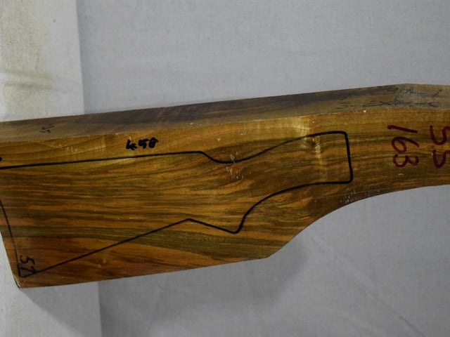 Right side of SS 163 stockwood blank