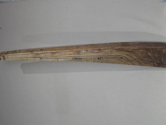 Left side of EXHM 048 stockwood blank
