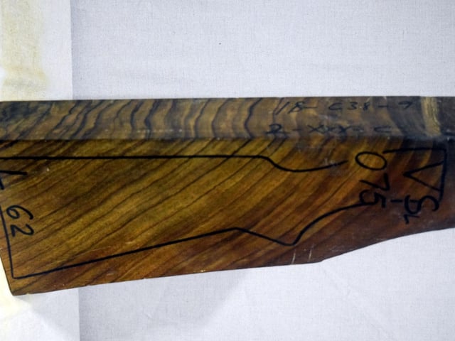 Right side of VS 075 stockwood blank