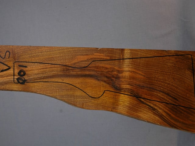 Left side of VS 001 stockwood blank