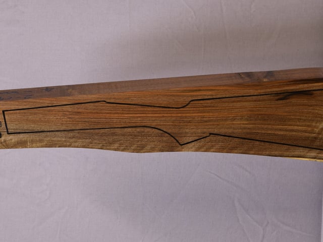 Left side of QTD 036 stockwood blank