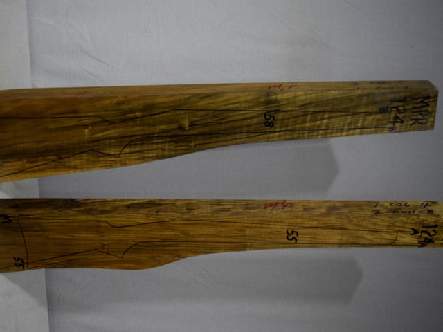 Right side of MPR 124A & 124B stockwood blank