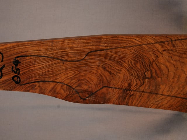 Left side of QS 054 stockwood blank