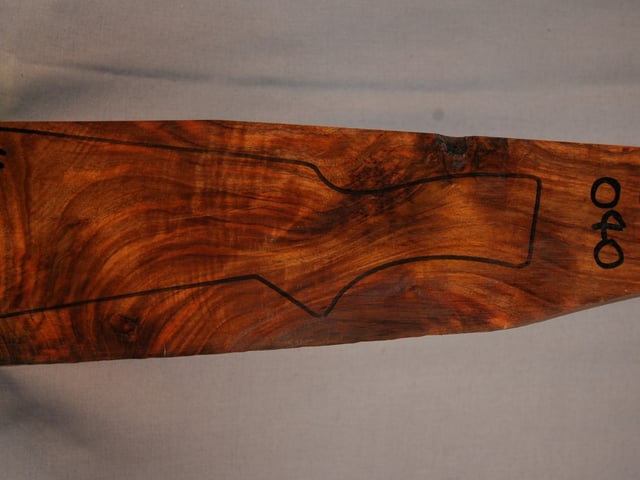 Right side of QS 040 stockwood blank