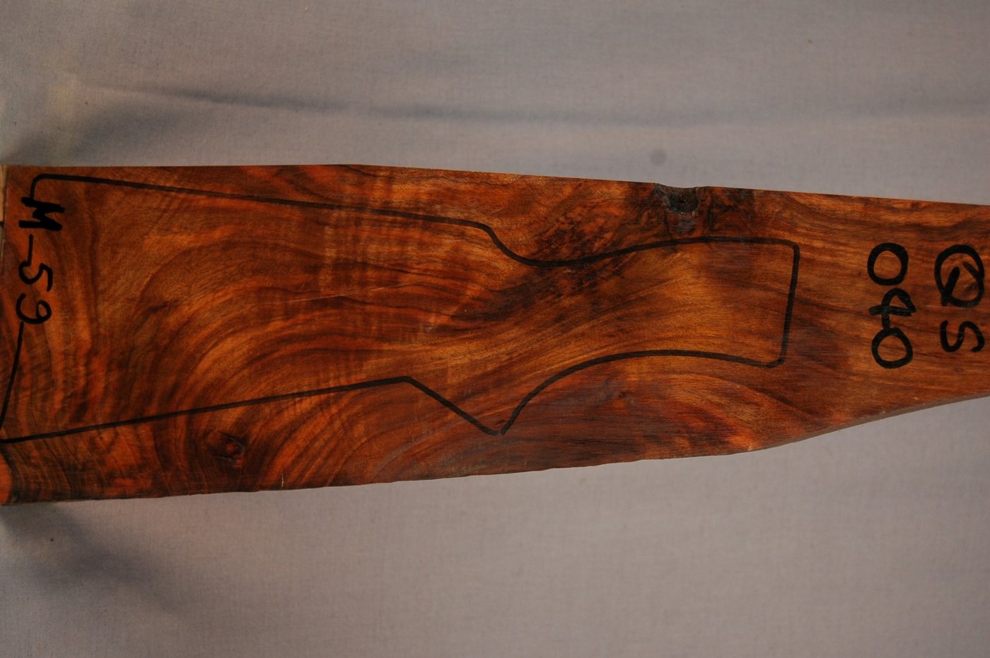 Right side of QS 040 stockwood blank