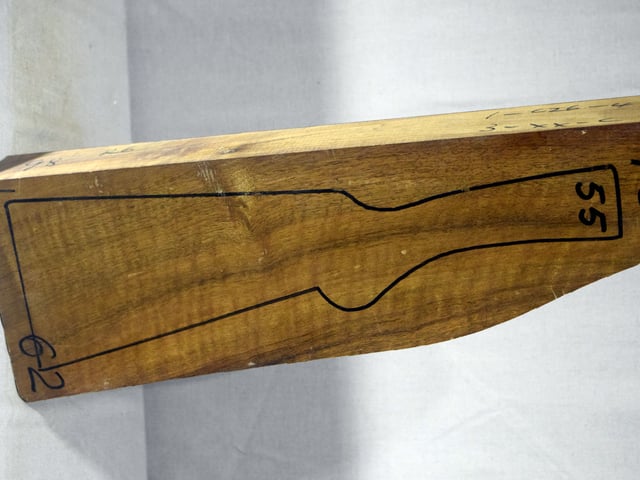 Right side of TS 055 stockwood blank