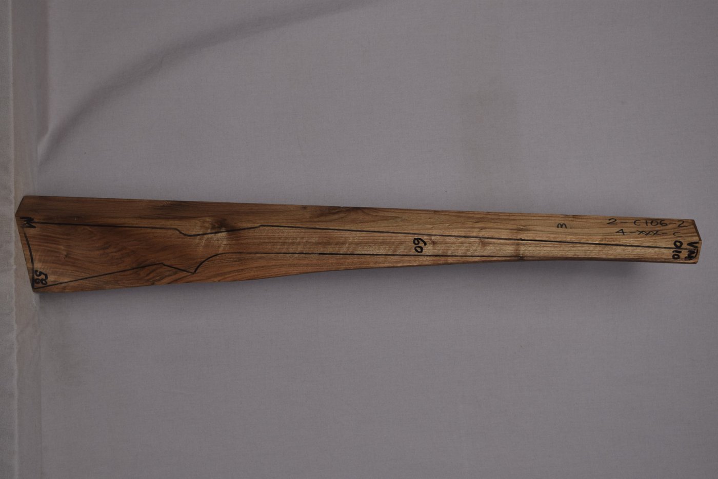 Right side of VM 010 stockwood blank