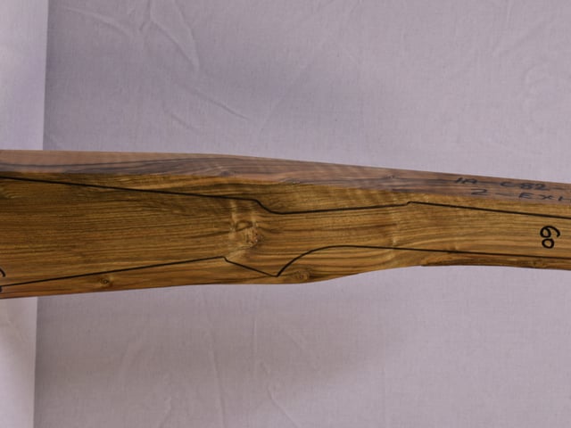 Right side of QTD 023 stockwood blank