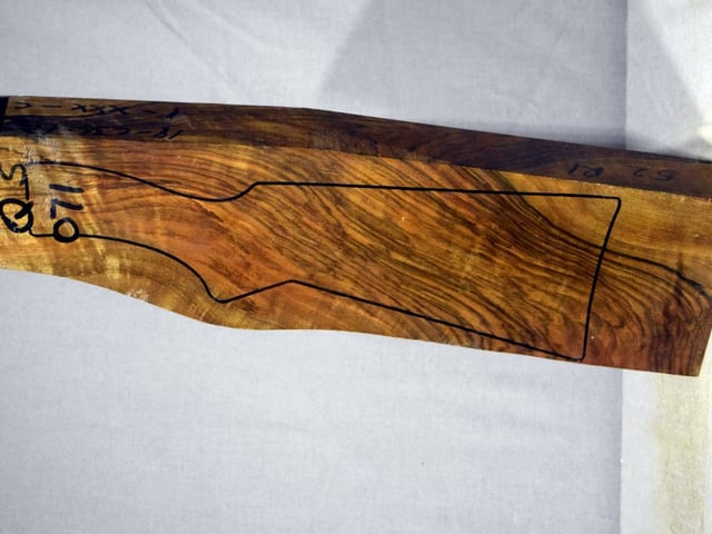 Left side of QS 071 stockwood blank