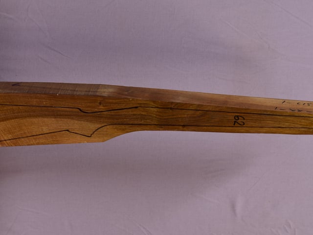 Right side of TR 135 stockwood blank