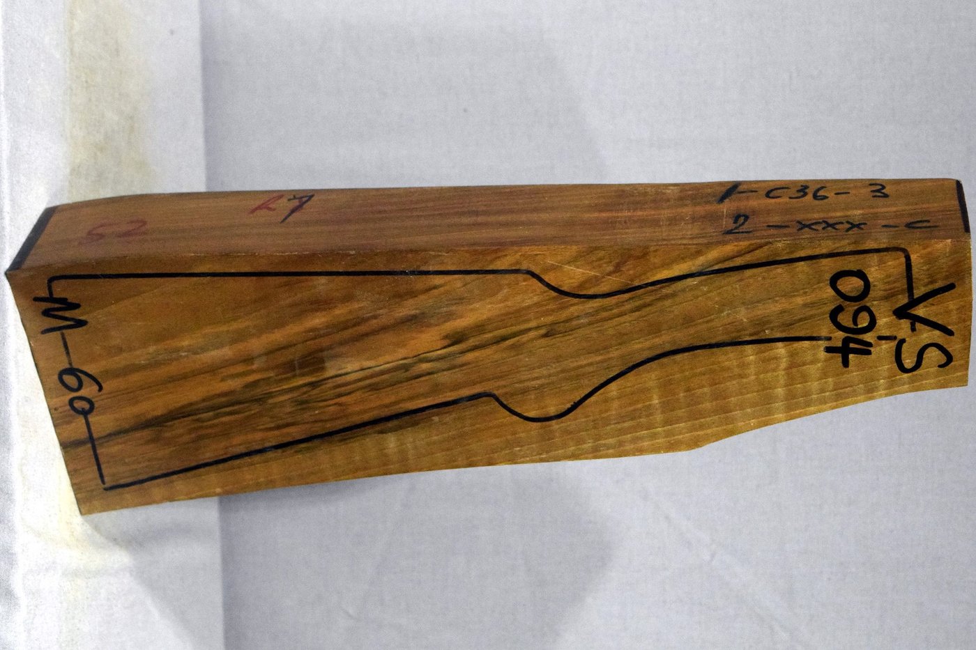 Right side of VS 094 stockwood blank