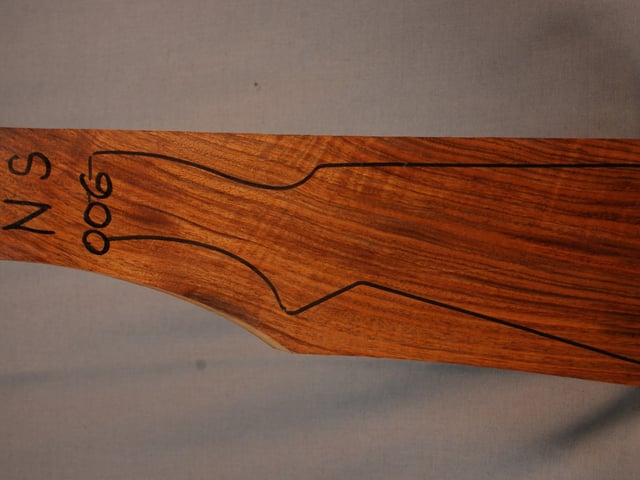 Left side of NS 006 stockwood blank