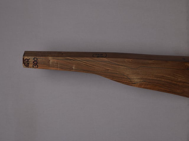 Left side of QR 300 stockwood blank