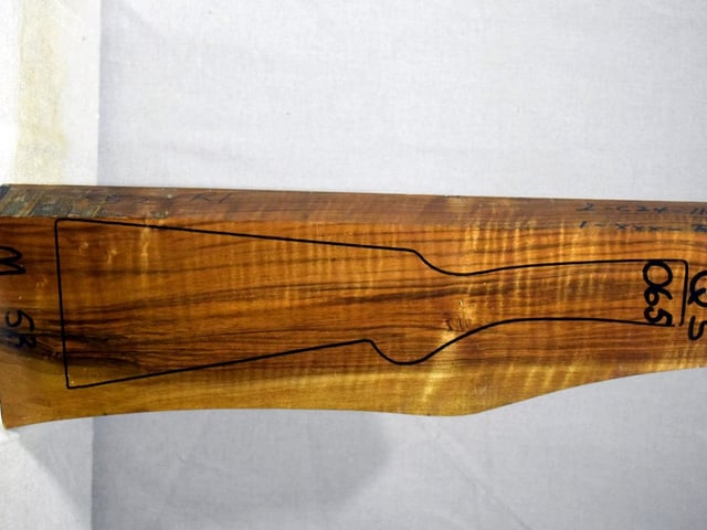 Right side of QS 065 stockwood blank