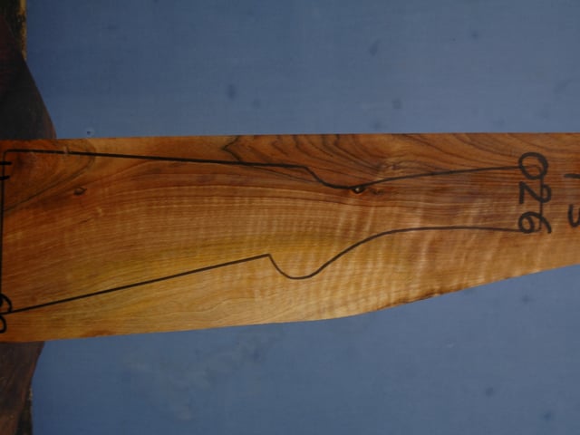 Right side of TS 026 stockwood blank