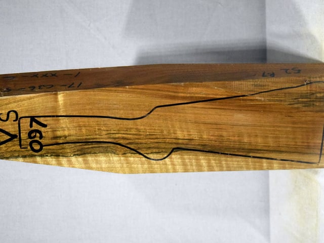 Left side of VS 097 stockwood blank