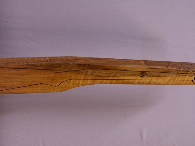 Right side of TR 140 stockwood blank