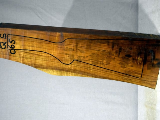 Left side of QS 065 stockwood blank