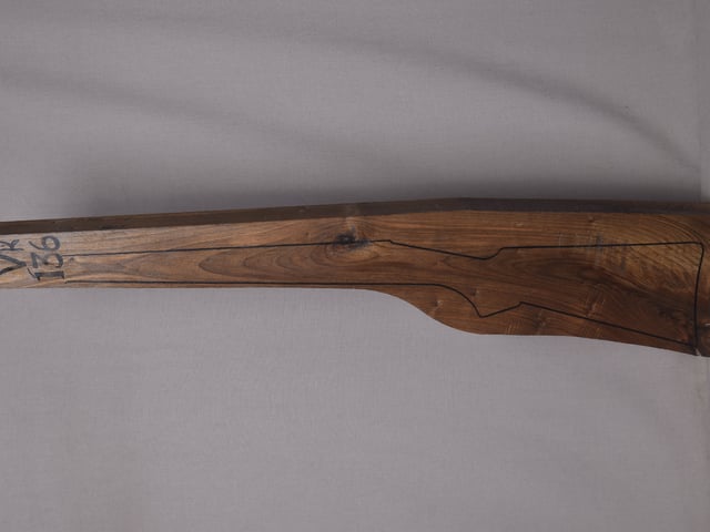 Left side of VR 136 stockwood blank