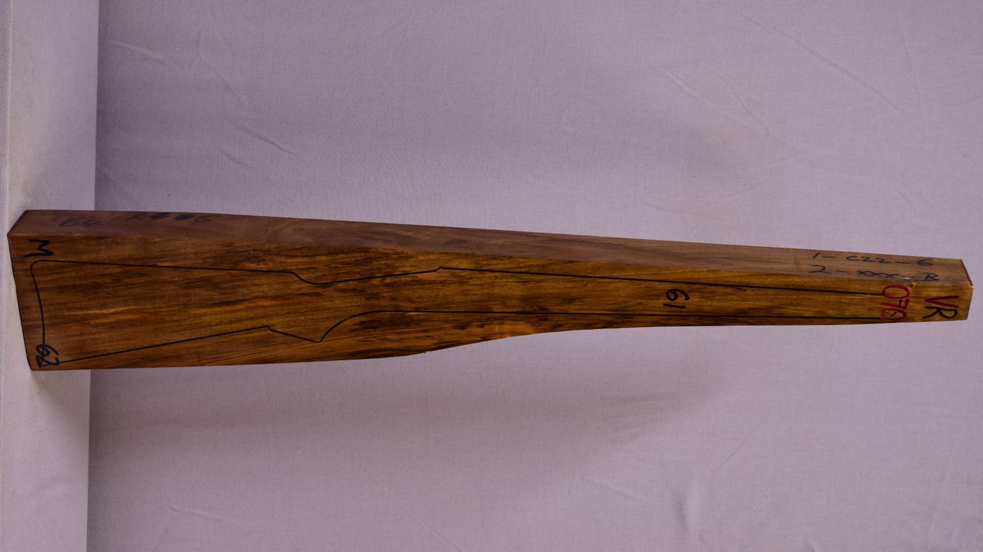 Right side of VR070 stockwood blank