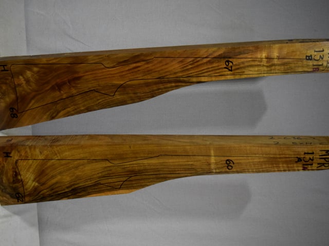 Right side of MPR 131A & 131B stockwood blank