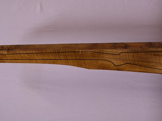 Left side of TR 182 stockwood blank
