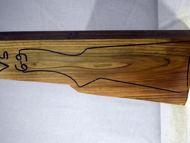 Left side of VS 069 stockwood blank