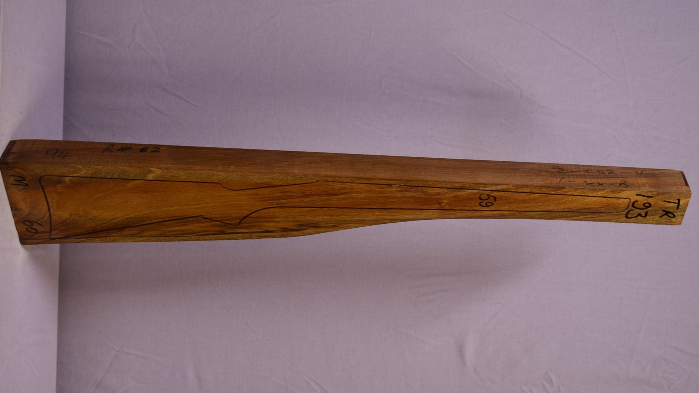 Right side of TR 193 stockwood blank