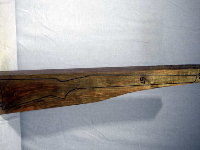 Right side of NR180 stockwood blank