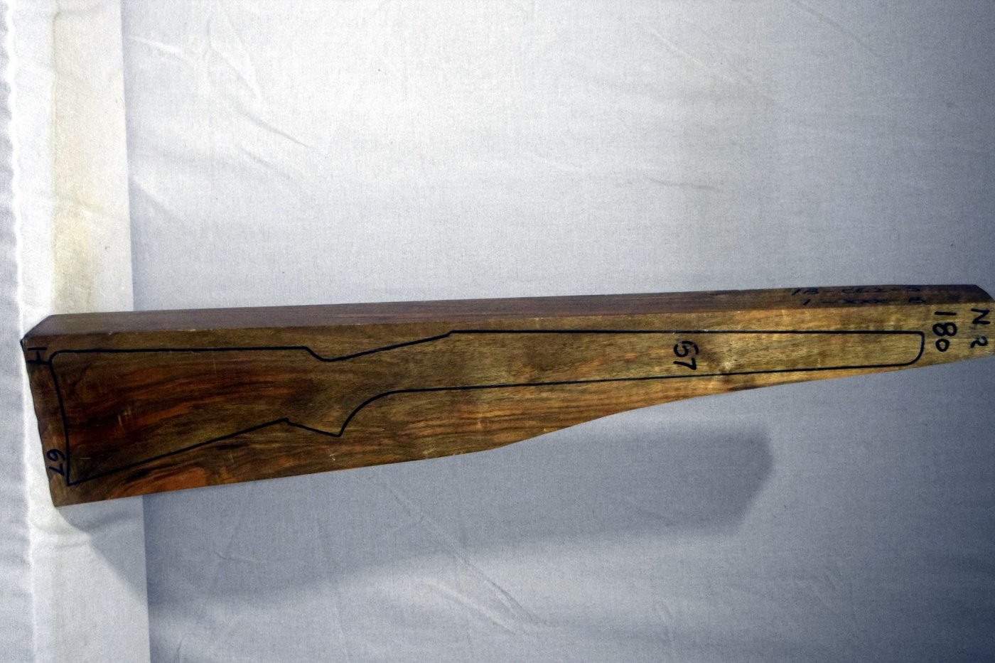 Right side of NR180 stockwood blank