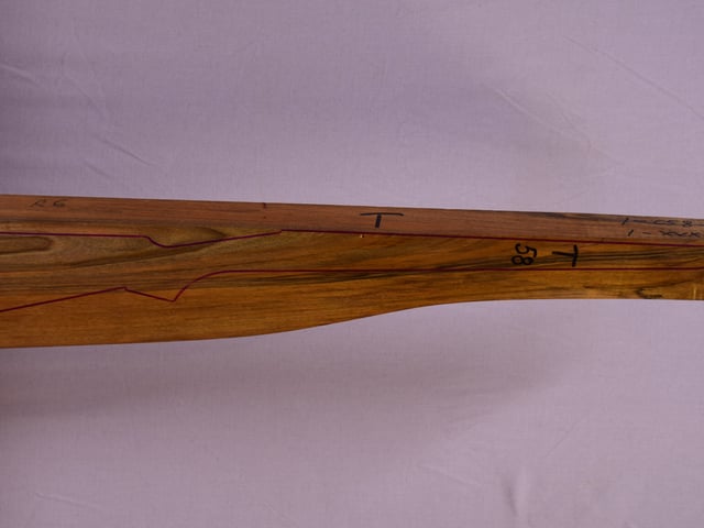 Right side of VR027 stockwood blank