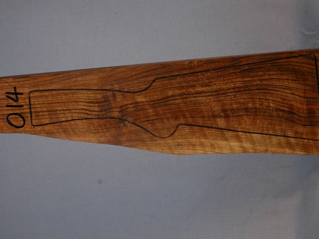 Left side of VS 014 stockwood blank